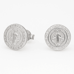 Aros San Benito Circones en Plata 925 