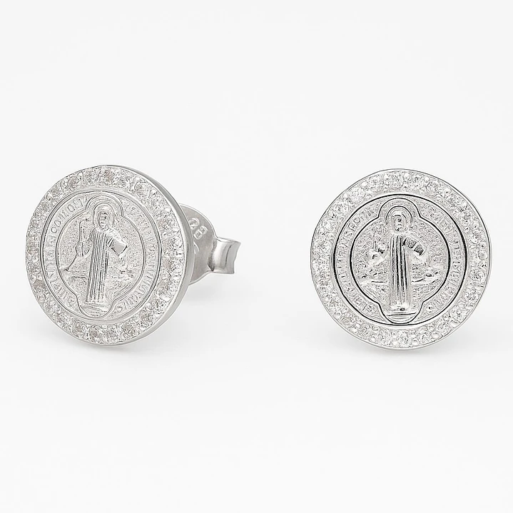 Aros San Benito Circones en Plata 925  1