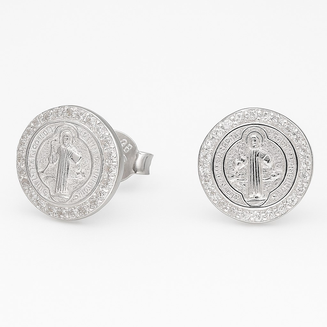 Aros San Benito Circones en Plata 925  1