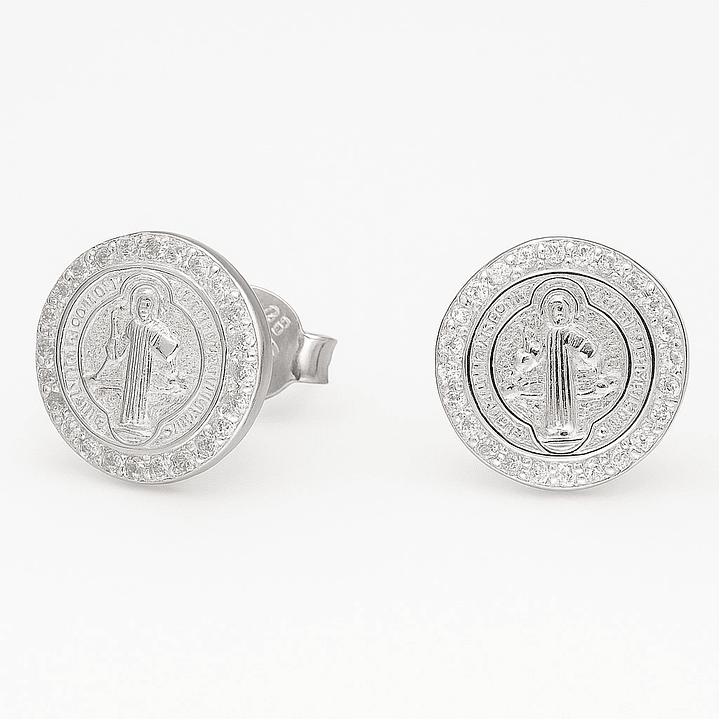 Aros San Benito Circones en Plata 925  1