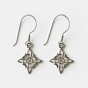 Aros Nudo de Bruja Colgante en Plata 925 