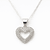 Collar Corazón Circón Elegante en Plata 925 