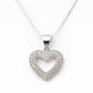 Collar Corazón Circón Elegante en Plata 925  - Miniatura 1
