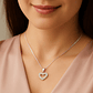 Collar Corazón Circón Elegante en Plata 925  - Miniatura 2