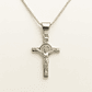 Collar Crucifijo San Benito Plata 925  - Miniatura 1