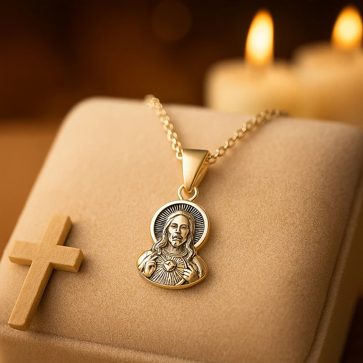 Collar Jesús en Plata 925 Guía y Fortaleza Espiritual 2