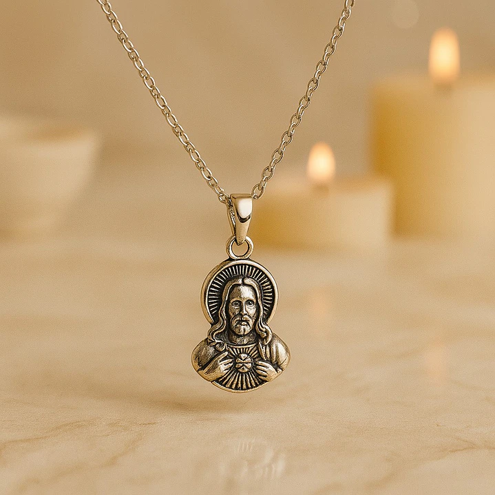 Collar Jesús en Plata 925 Guía y Fortaleza Espiritual 3
