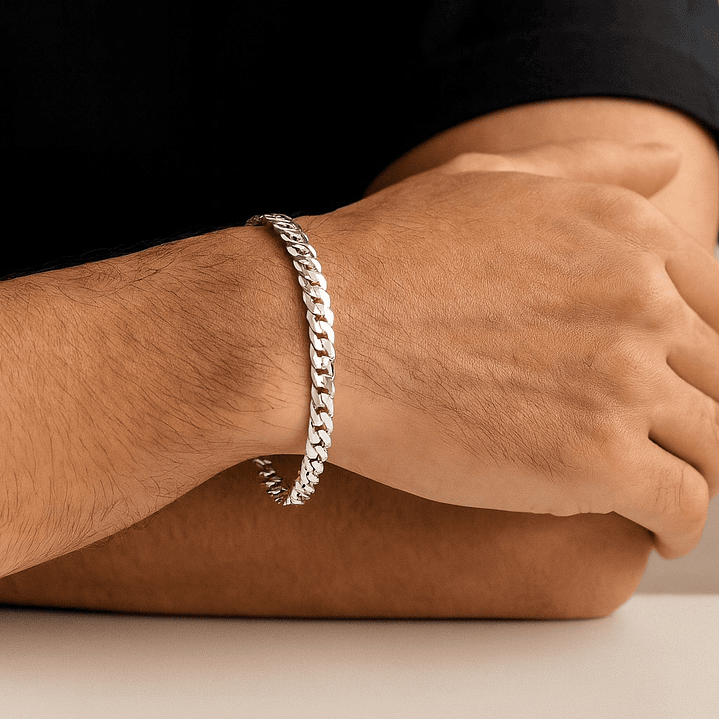 Pulsera Hombre en Plata 925 Estilo Grumet  5