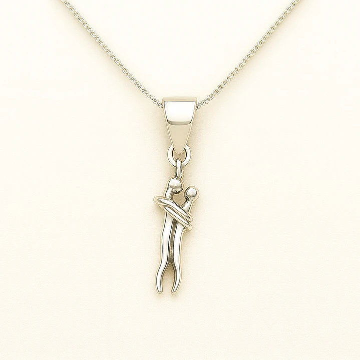 Collar Abrazo infinito en Plata 925  1