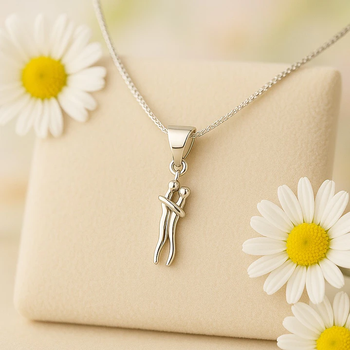 Collar Abrazo infinito en Plata 925  3
