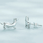 Aros Perrito Salchicha Dachshund en Plata 925  - Miniatura 3