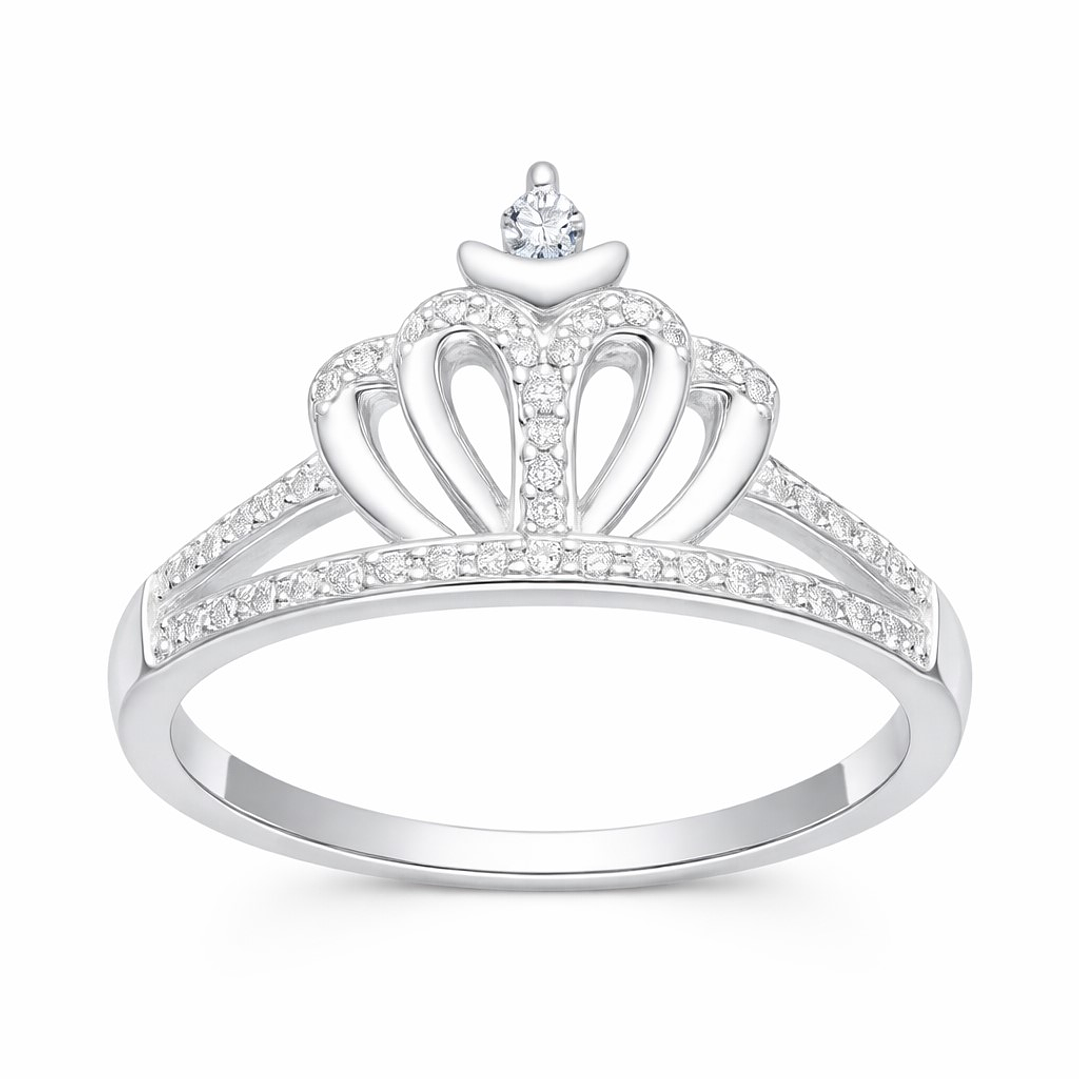 Anillo Corona Circones Elegante en Plata 925 1