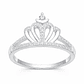 Anillo Corona Circones Elegante en Plata 925 - Miniatura 1