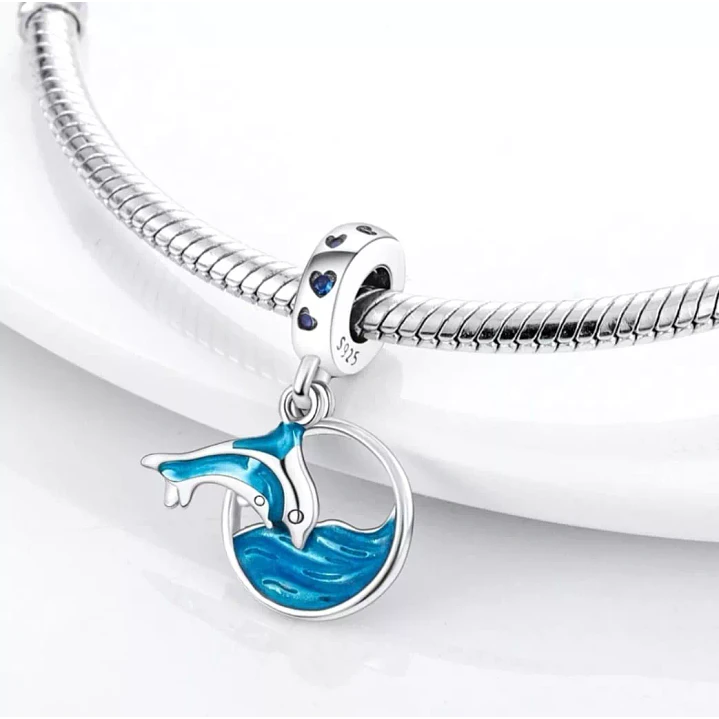 Charm Delfín Mar en Plata 925  3