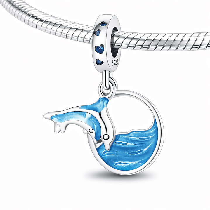 Charm Delfín Mar en Plata 925  4