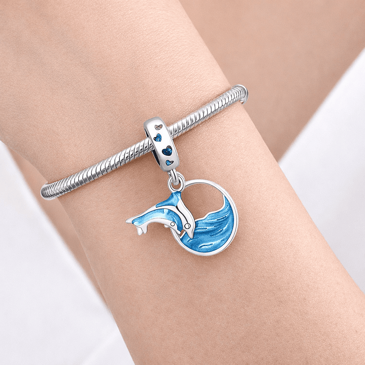 Charm Delfín Mar en Plata 925  2
