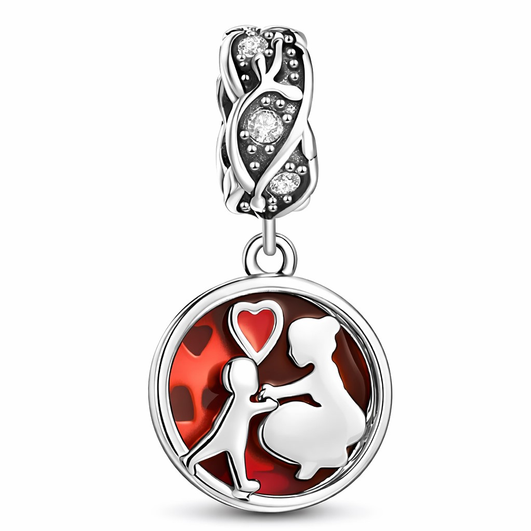 Charm Amor Madre e Hijo Corazón Plata 925  1
