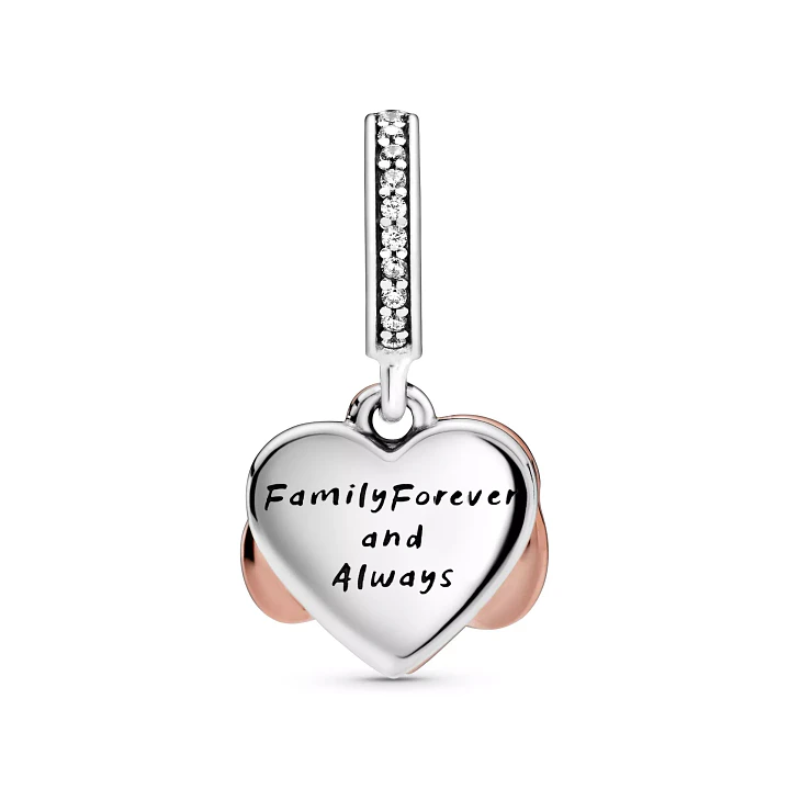 Charm Corazón Infinito Circón Brillante en Plata 925  3