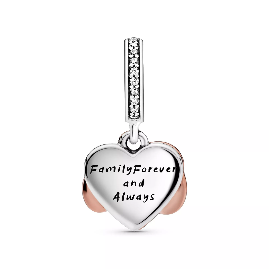 Charm Corazón Infinito Circón Brillante en Plata 925  3