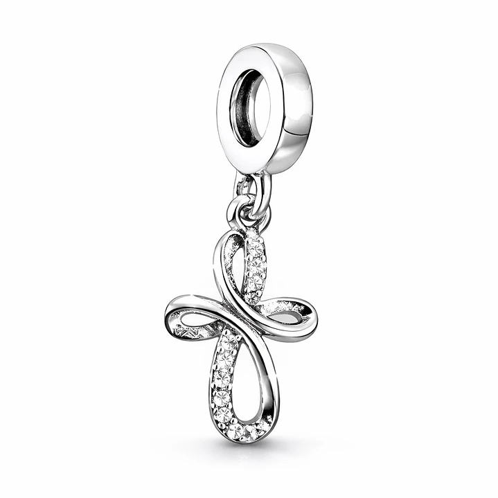 Charm Dije Cruz Circón en Plata 925  1