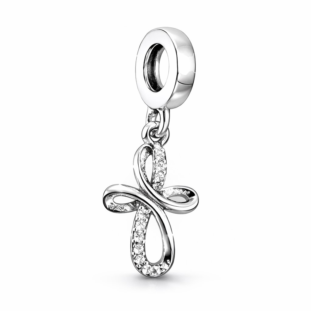 Charm Dije Cruz Circón en Plata 925  1