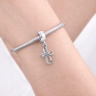 Charm Dije Cruz Circón en Plata 925 