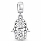 Charm Mano de Fátima Circón en Plata 925  - Miniatura 1
