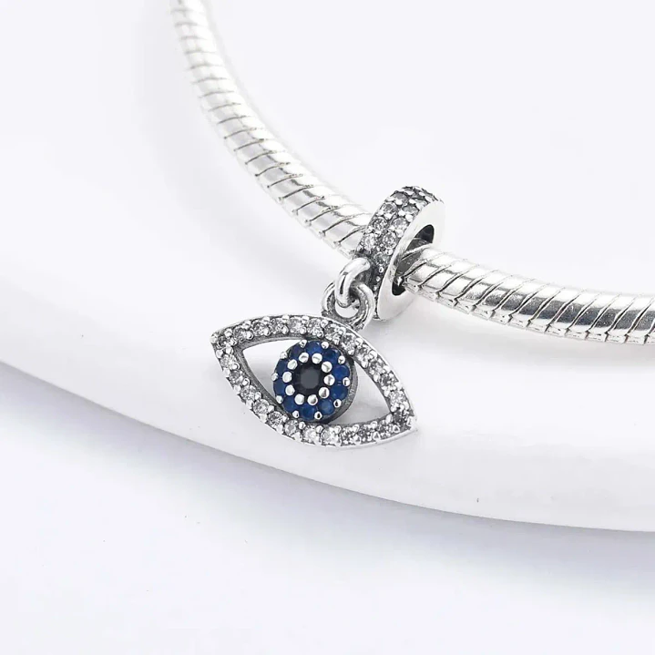 Charm Dije Ojo Turco Circón en Plata 925  2