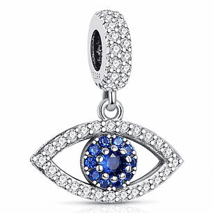 Charm Dije Ojo Turco Circón en Plata 925 