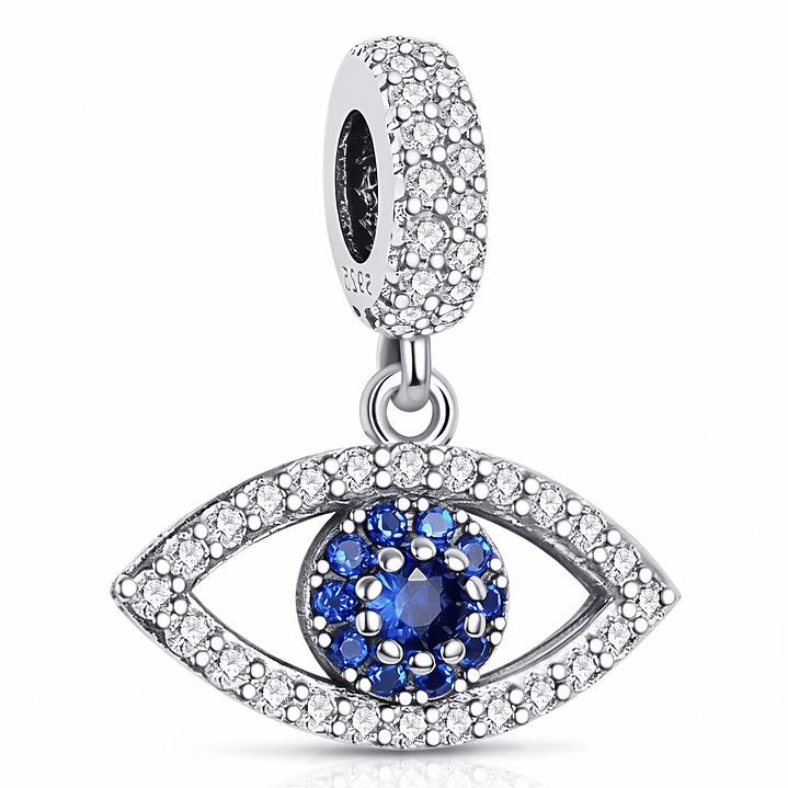 Charm Dije Ojo Turco Circón en Plata 925  1