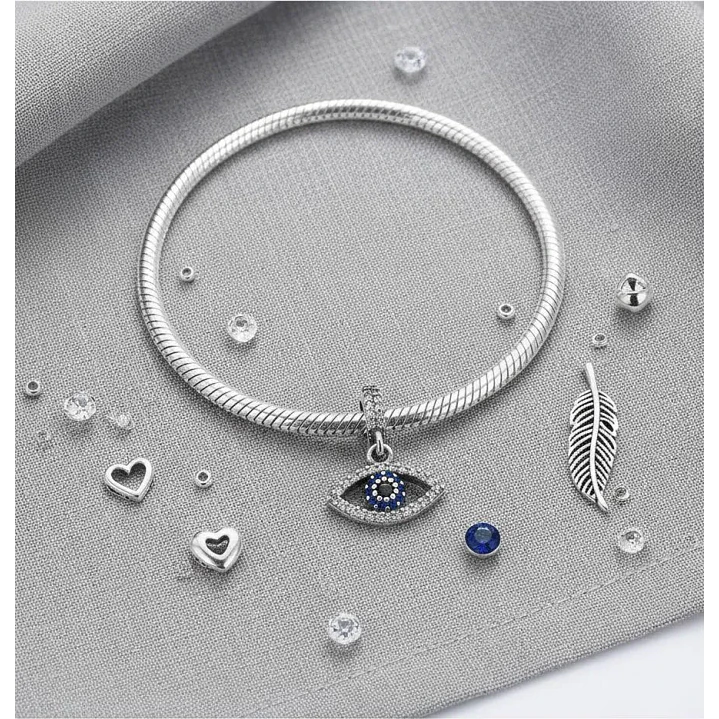 Charm Dije Ojo Turco Circón en Plata 925  4