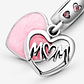 Charm Colgante Mamá Corazón en Plata 925   - Miniatura 3