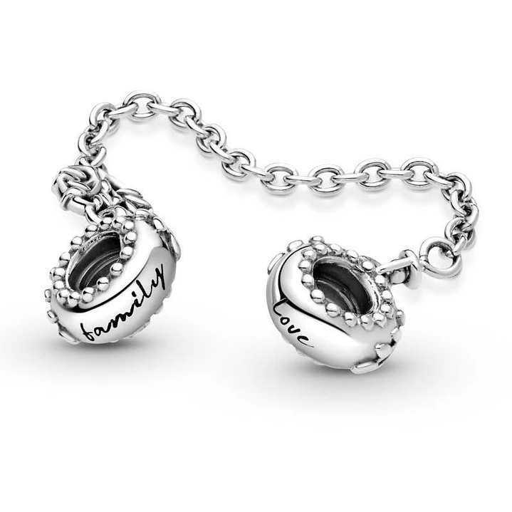 Cadena de seguridad Charm Árbol Familiar en Plata 925   3