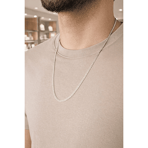 Cadena Grumet 3 mm Hombre en Plata 925 