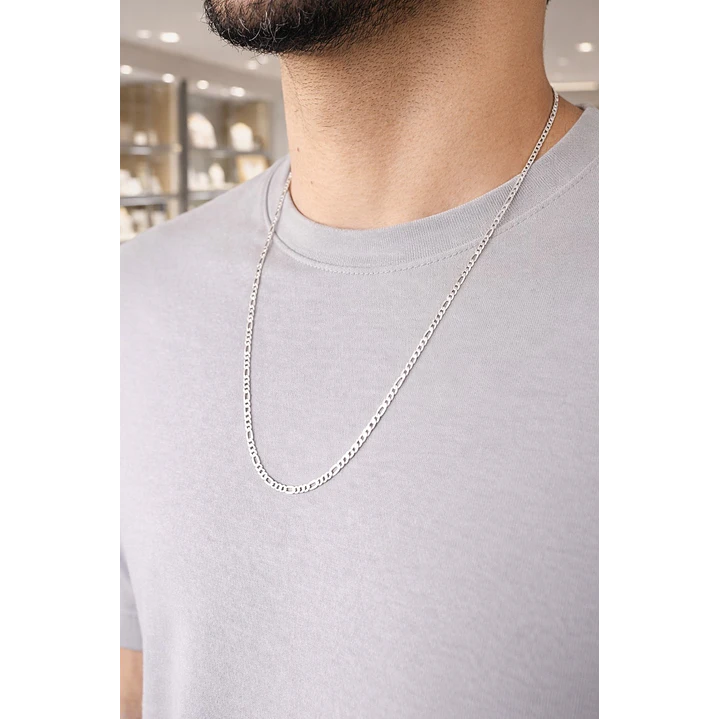 Cadena Cartier 3 mm Hombre en Plata 925  3