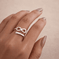 Anillo Ajustable Infinito Corazón en Plata Ley 925    - Miniatura 3