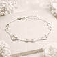 Pulsera Infinitos Corazones en Plata Ley 925 - Miniatura 2