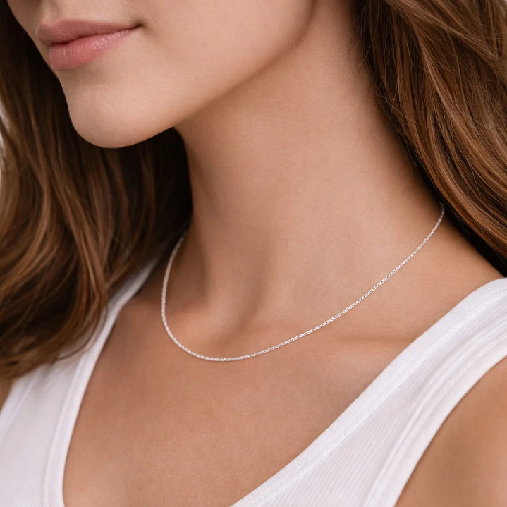 Cadena Cartier 1.2 mm 50 cm Unisex en Plata 925  3
