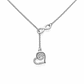 Collar Infinito Corazón Circón Elegante en Plata Ley 925  - Miniatura 1