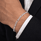 Pulsera Hombre Cartier 3x1-6 mm Plata Ley 925 - Miniatura 2