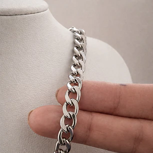 Cadena Cubana Hombre 7mm Acero Inoxidable  