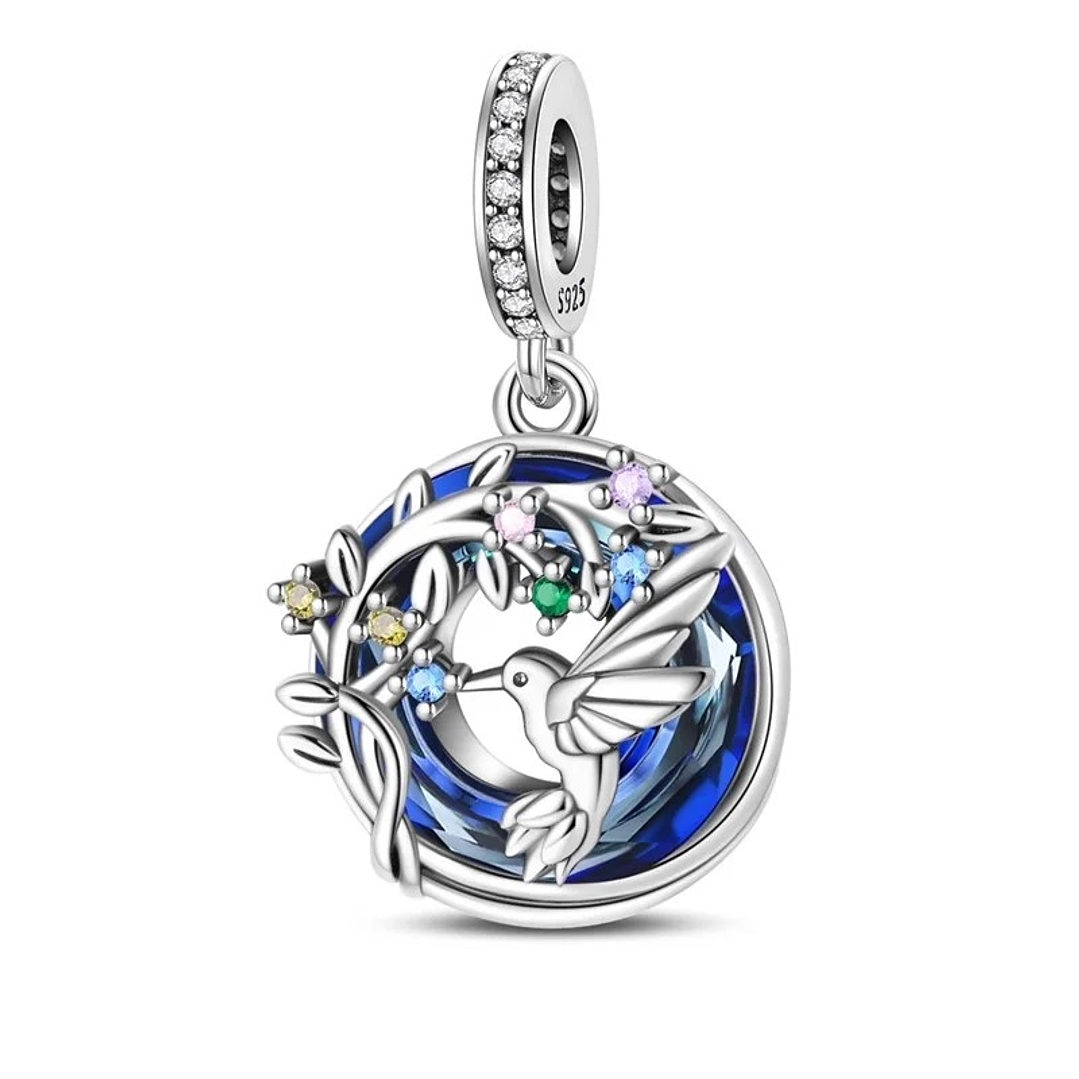 Charm Dije Colibrí Plata Ley 925  1