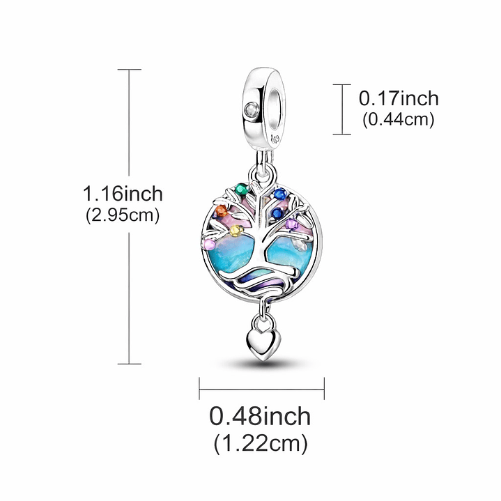 Charm Árbol de la Vida Plata Ley 925   3