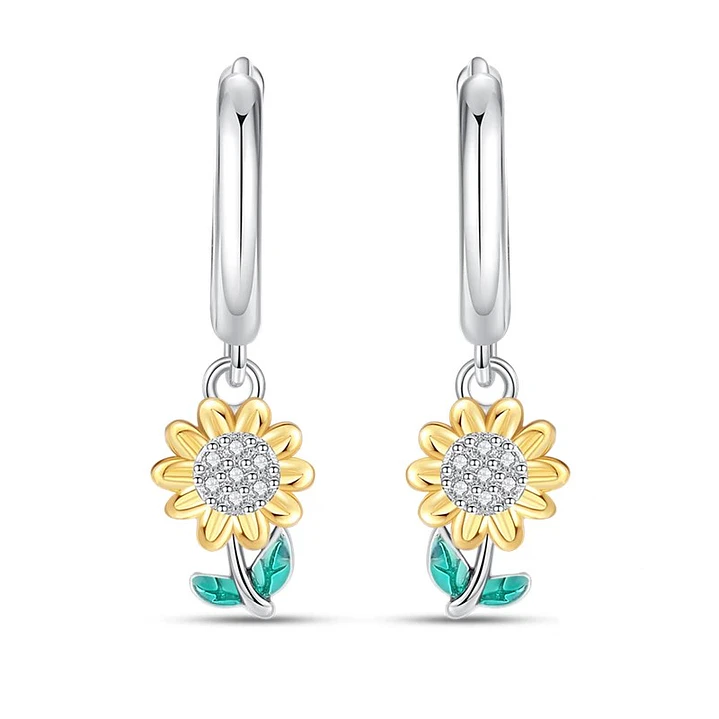 Aros Argolla Girasol Plata Ley 925   1