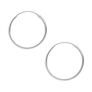 Aros Argolla Lisa 20mm Plata Ley 925  