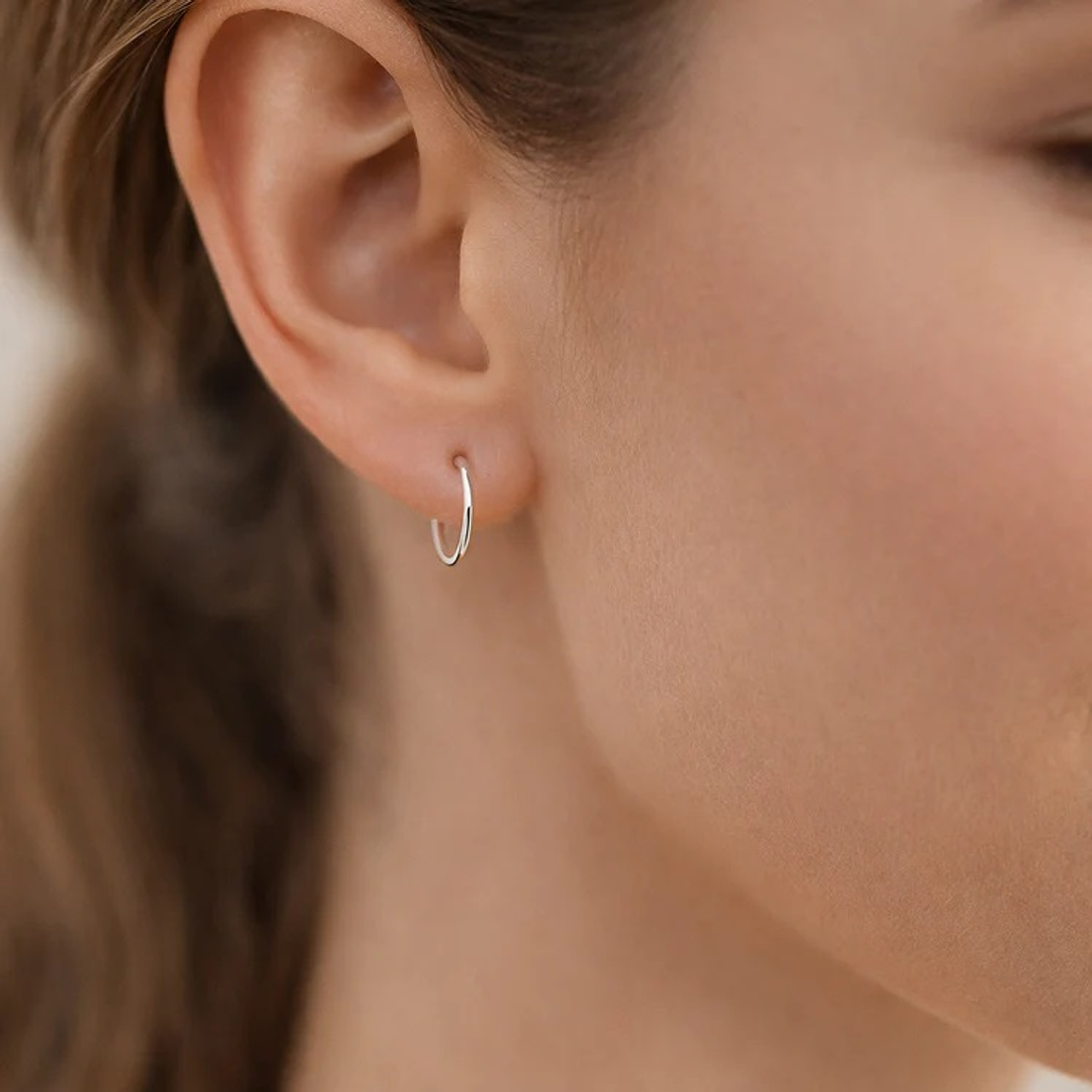 Aros Argolla Lisa 20mm Plata Ley 925   2