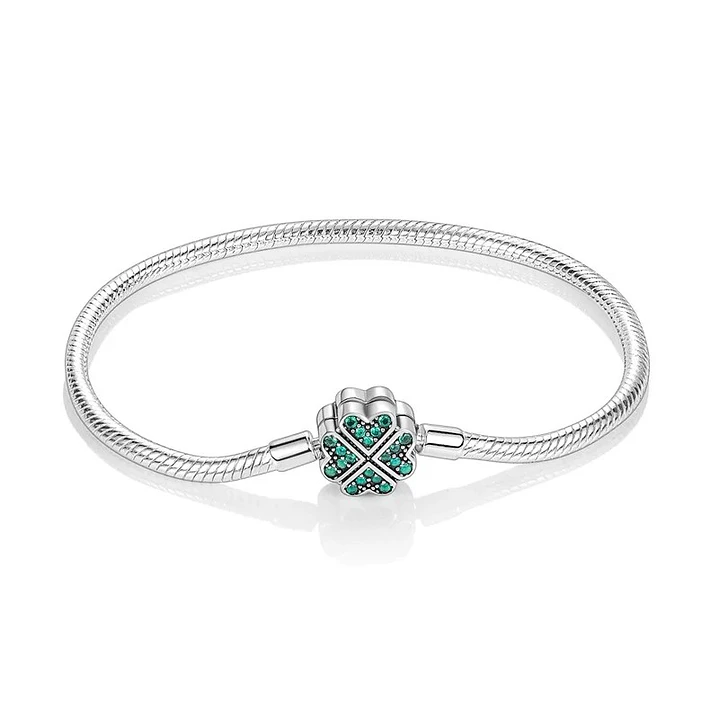 Pulsera Charm Trébol 4 Hojas Plata 925 1