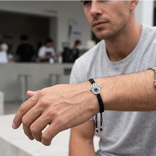 Pulsera Tejida Mano de Fatima Unisex