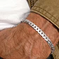 Pulsera Hombre Cubana Plana Acero Inoxidable - Miniatura 2