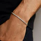 Pulsera Hombre Turbillon 3mm Plata 925 - Miniatura 2